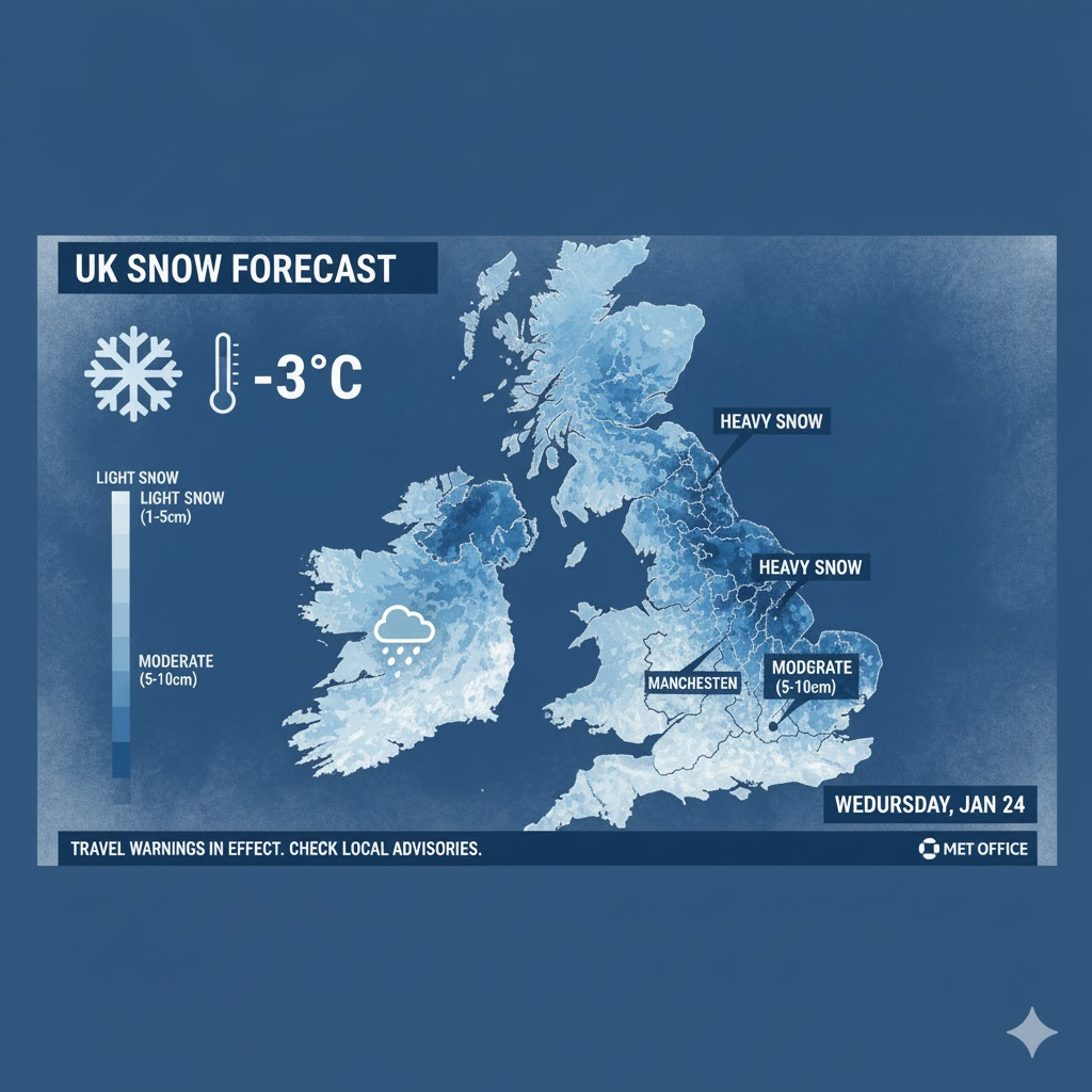 UK Snow Forecast: Met Office Warns of Arctic Blast and Freezing Temperatures Ahead UK Snow Forecast: Met Office Warns of Arctic Blast and Freezing Temperatures Ahead
