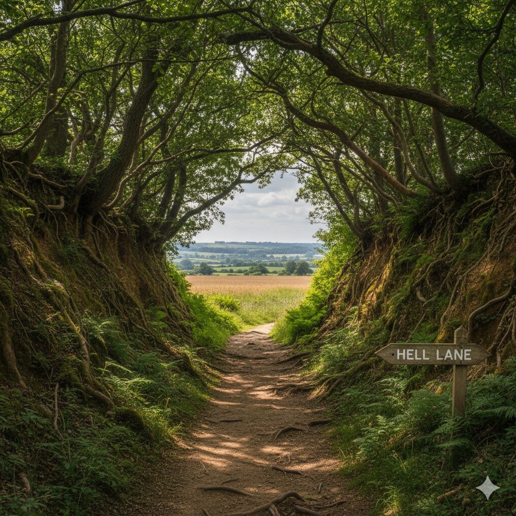 shutes lane dorset: A Complete Guide to the Magical Holloways, Carved Faces & Hell Lane Walk